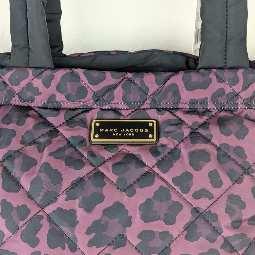 Marc Jacobs Suspira Medium Tote, Burgundy Leopard - Picture 2 of 8
